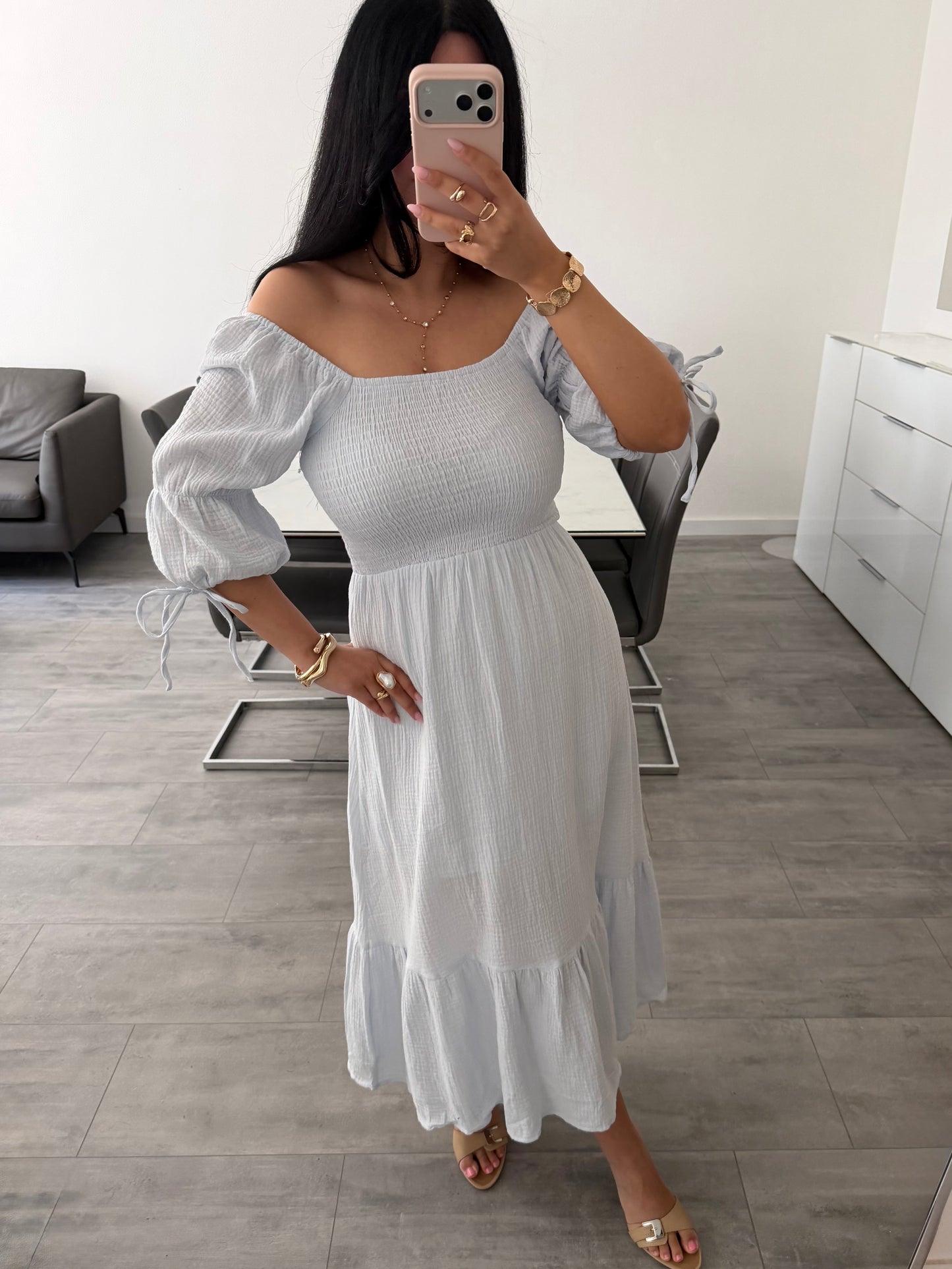 MUSSELIN KLEID HELEN