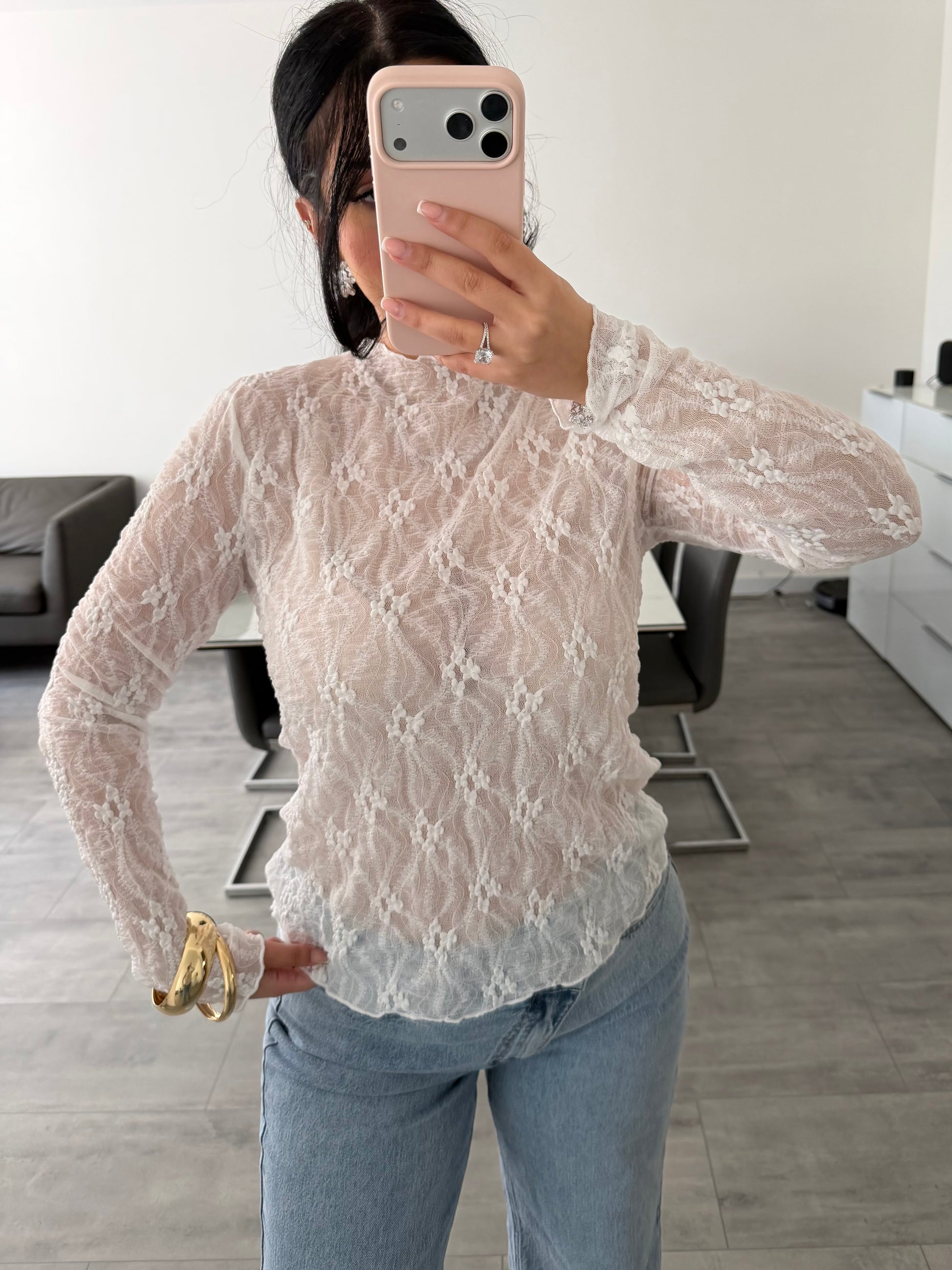 SPITZEN OBERTEIL ZENDAYA WEISS – Miss Nova Damenmode
