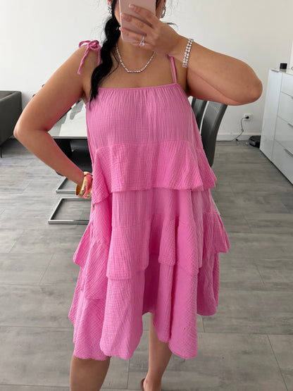 MUSSELIN KLEID JENNY KURZ – Musselin Mode Miss Nova