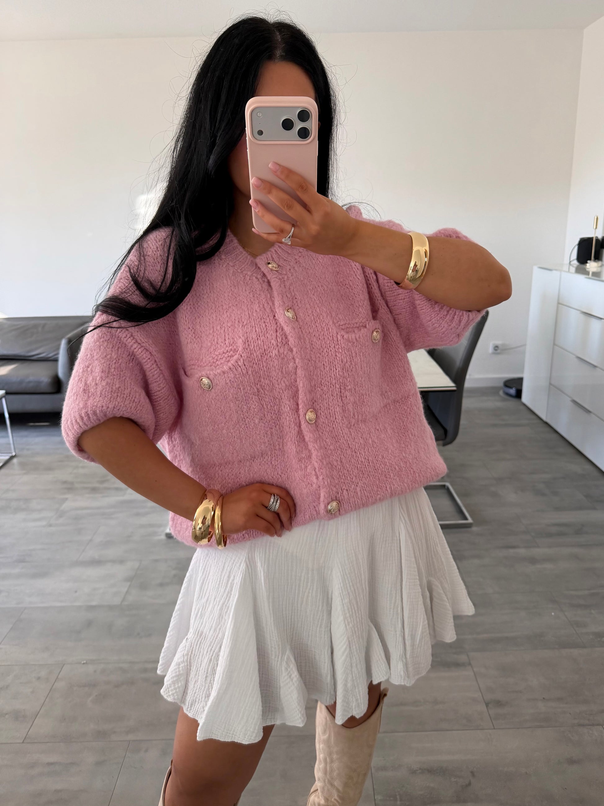 KURZARM STRICKCARDIGAN MALOU – Damenmode bei Miss Nova