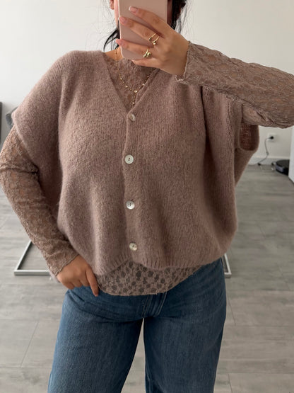 KURZARM STRICKJACKE LENI – Miss Nova Damenmode