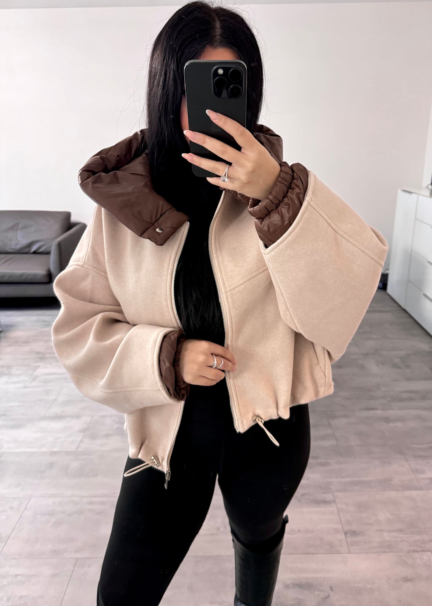 JACKE ELİN CREAM BEIGE