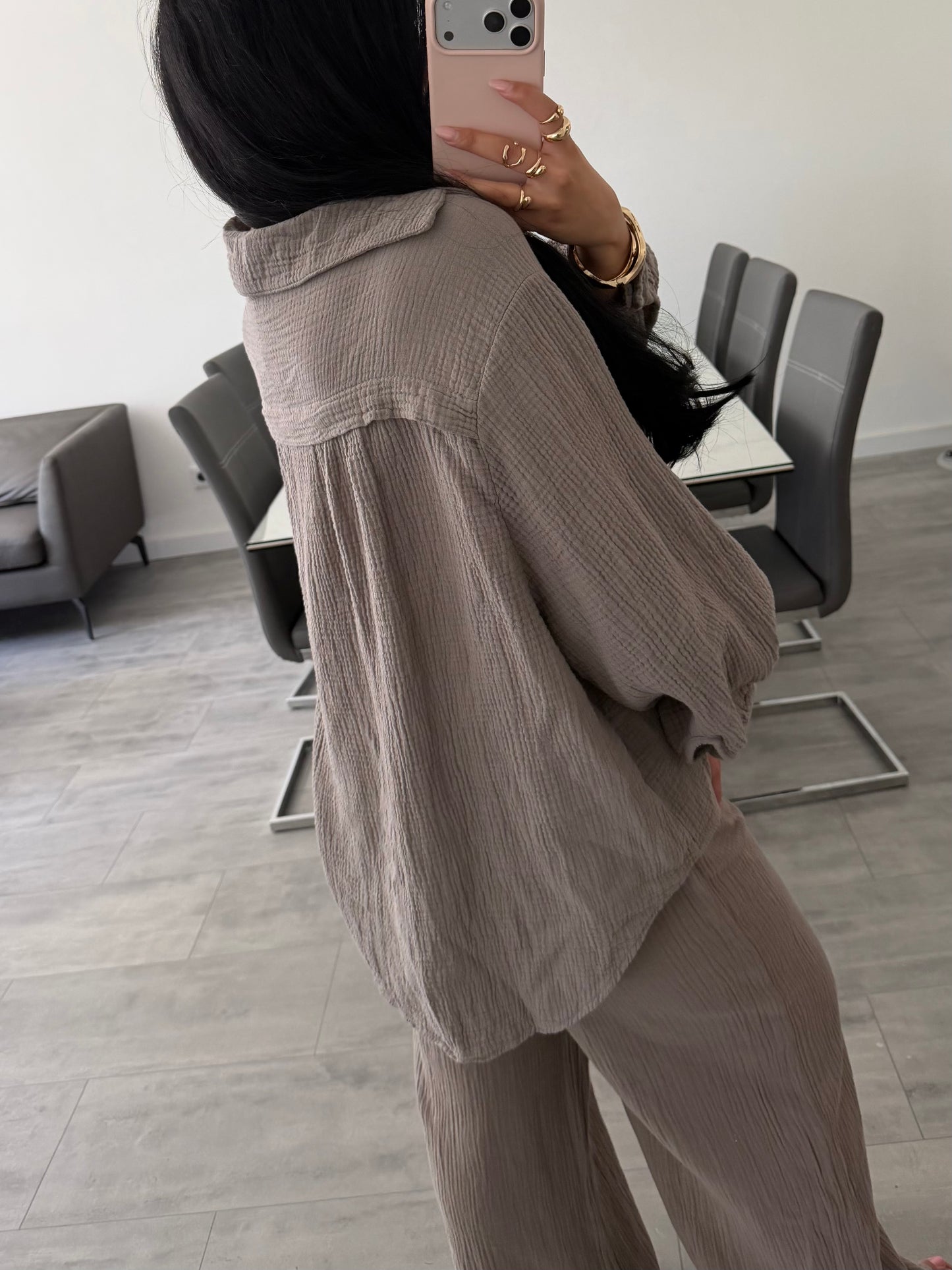 MUSSELIN BLUSE LEYA