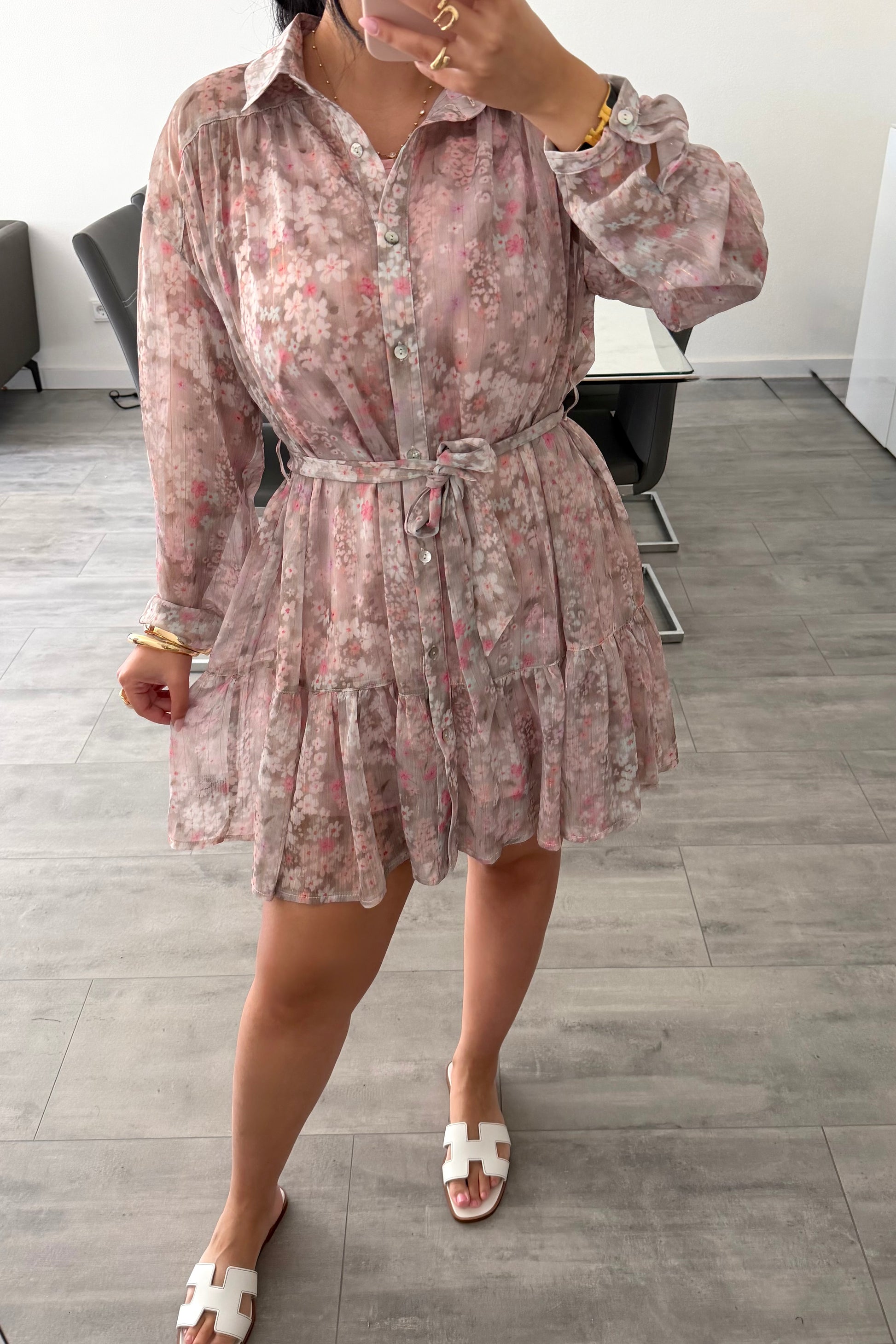 KLEID MIT BLUMENMUSTER YELDA – Miss Nova Damenmode
