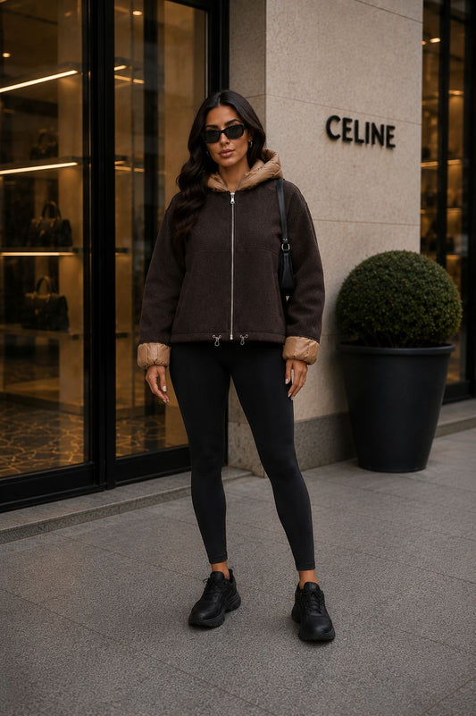 JACKE ELİN DARK MOCHA Musselin kaufen | Miss Nova