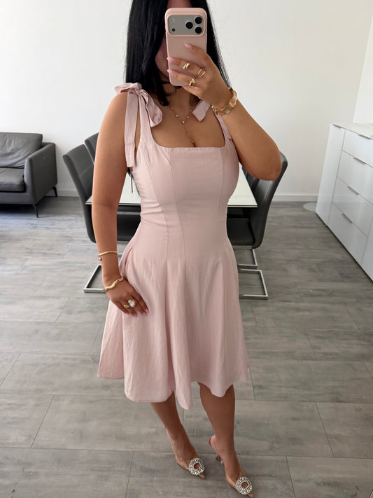 KLEID MIT SCHLEIFEN LYRA Musselin kaufen | Miss Nova