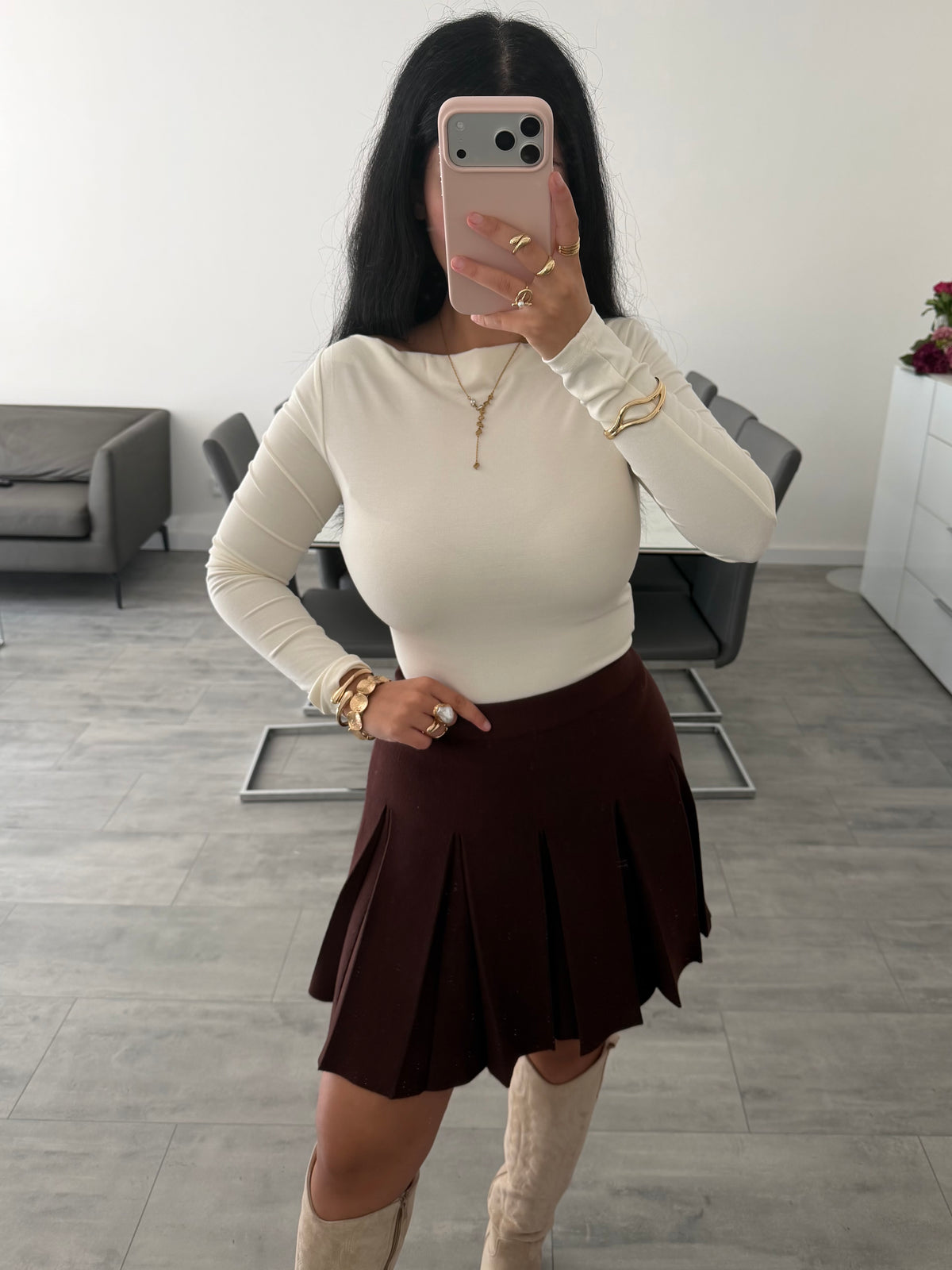 SOFT TOUCH LONGSLEEVE MIT U-BOOT-AUSSCHNITT