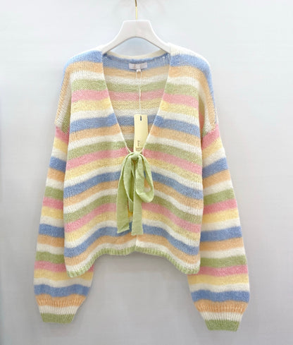 CARDIGAN RIA MIT SCHLEIFE – Miss Nova Damenmode