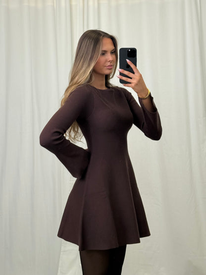 KLEID OLENA DUNKELBRAUN
