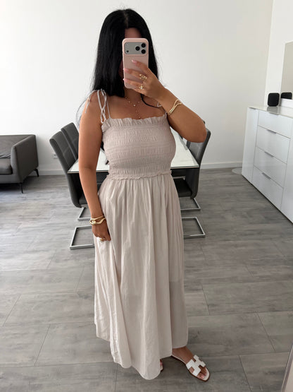 BAUMWOLLKLEID COSIMA MIT VERSTELLBAREN TRÄGERN