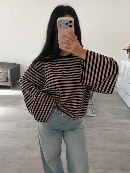 STRIPED COTTON LONGSLEEVE LINNEA