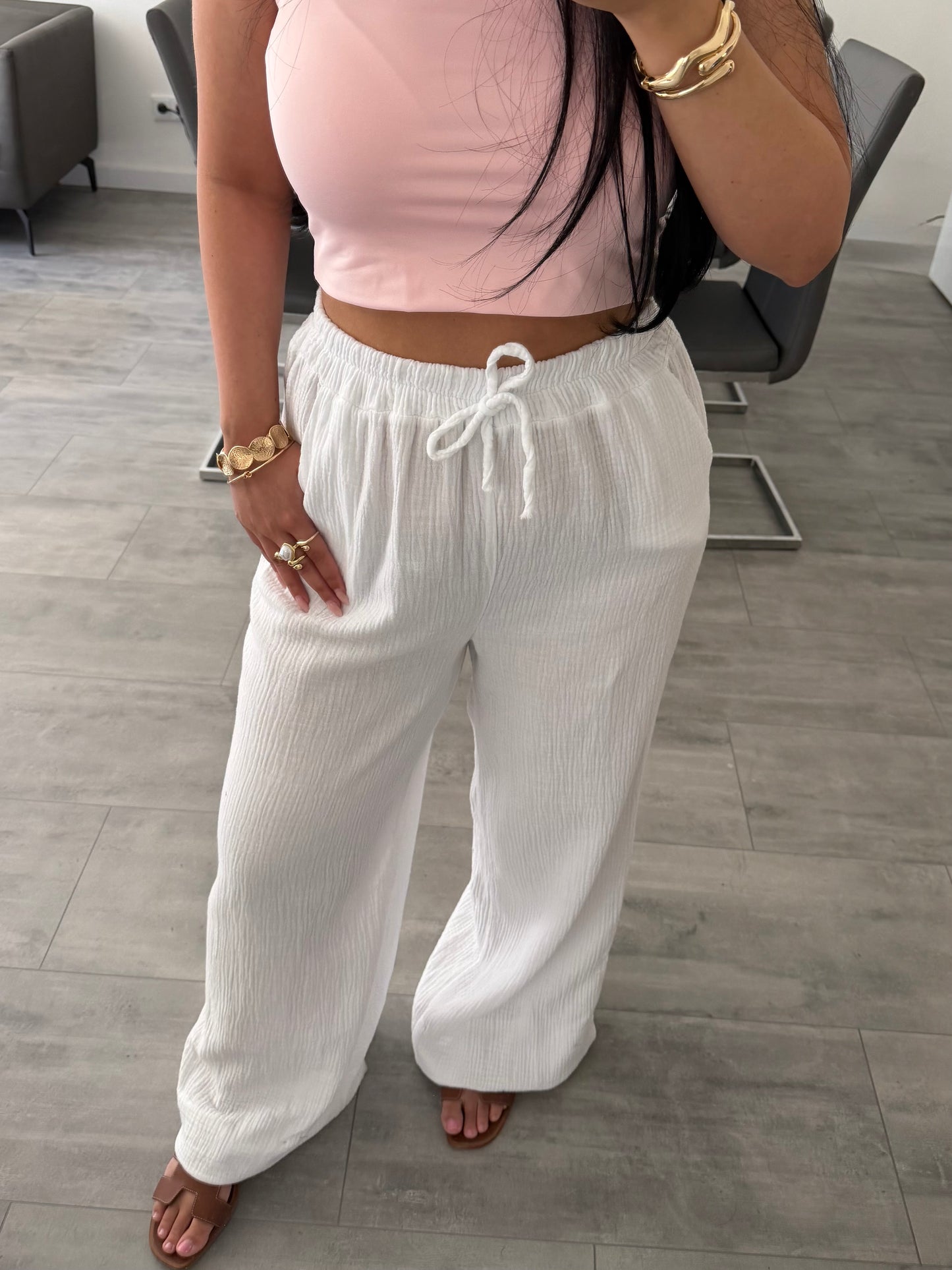 MUSSELIN HOSE LEYA