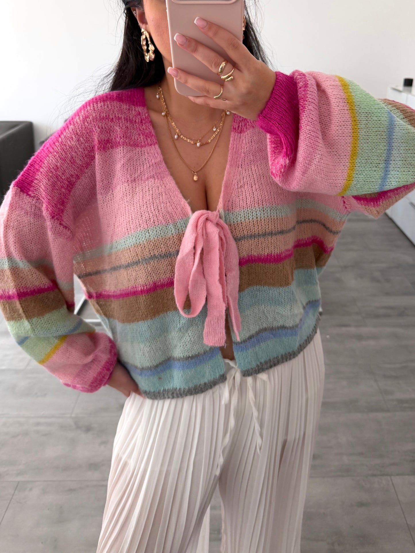CARDIGAN EDA MİT SCHLEIFE – Damenmode bei Miss Nova kaufen
