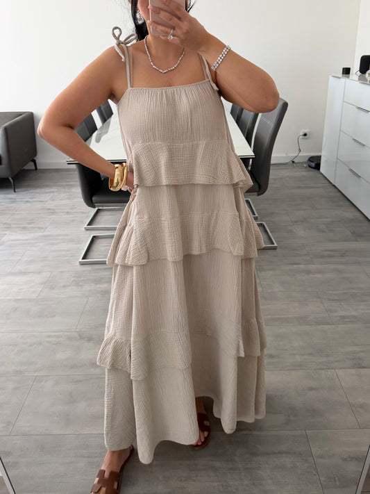 MAXI MUSSELIN KLEID JENNY LANG