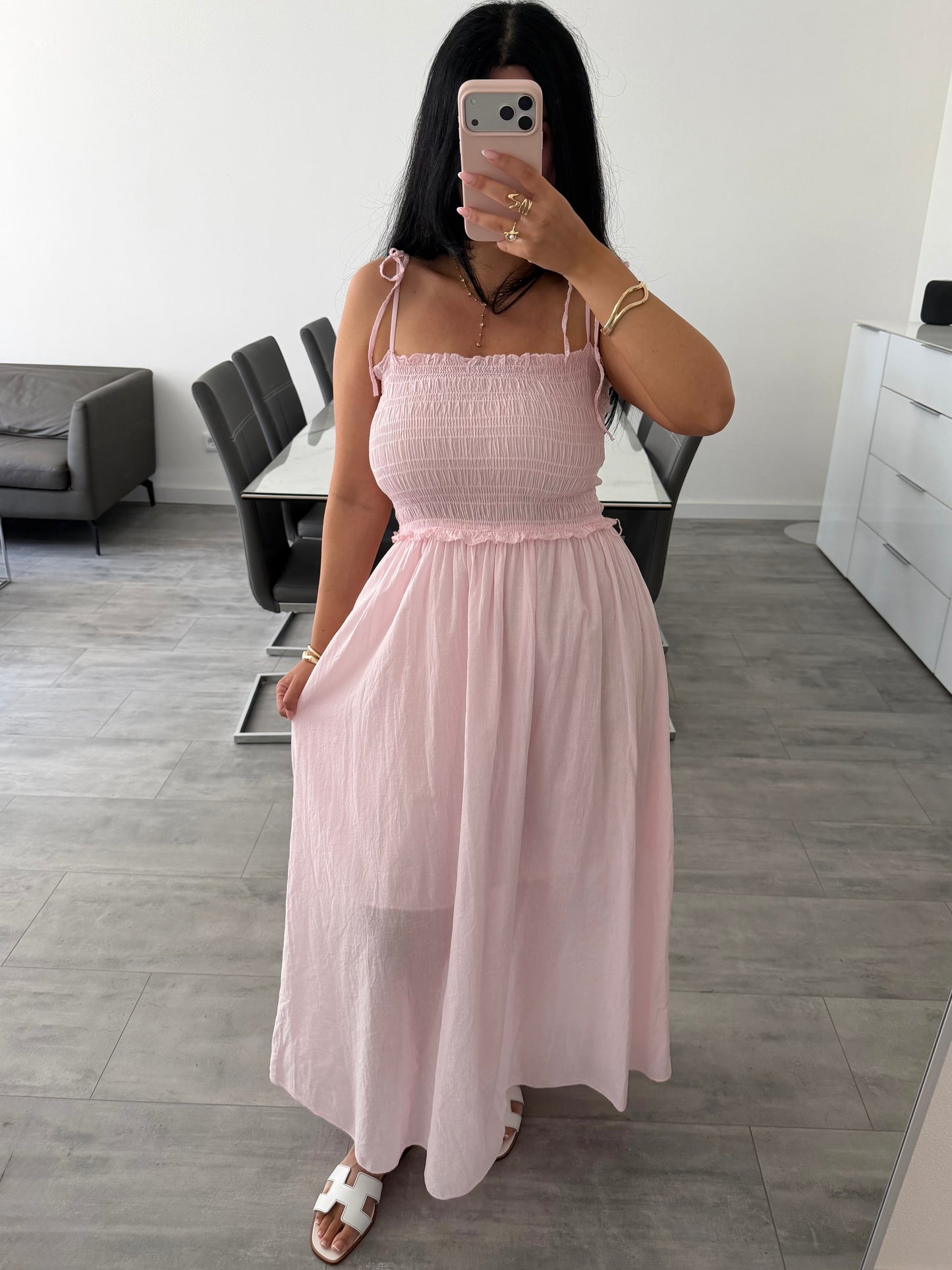 BAUMWOLLKLEID COSIMA MIT VERSTELLBAREN TRÄGERN
