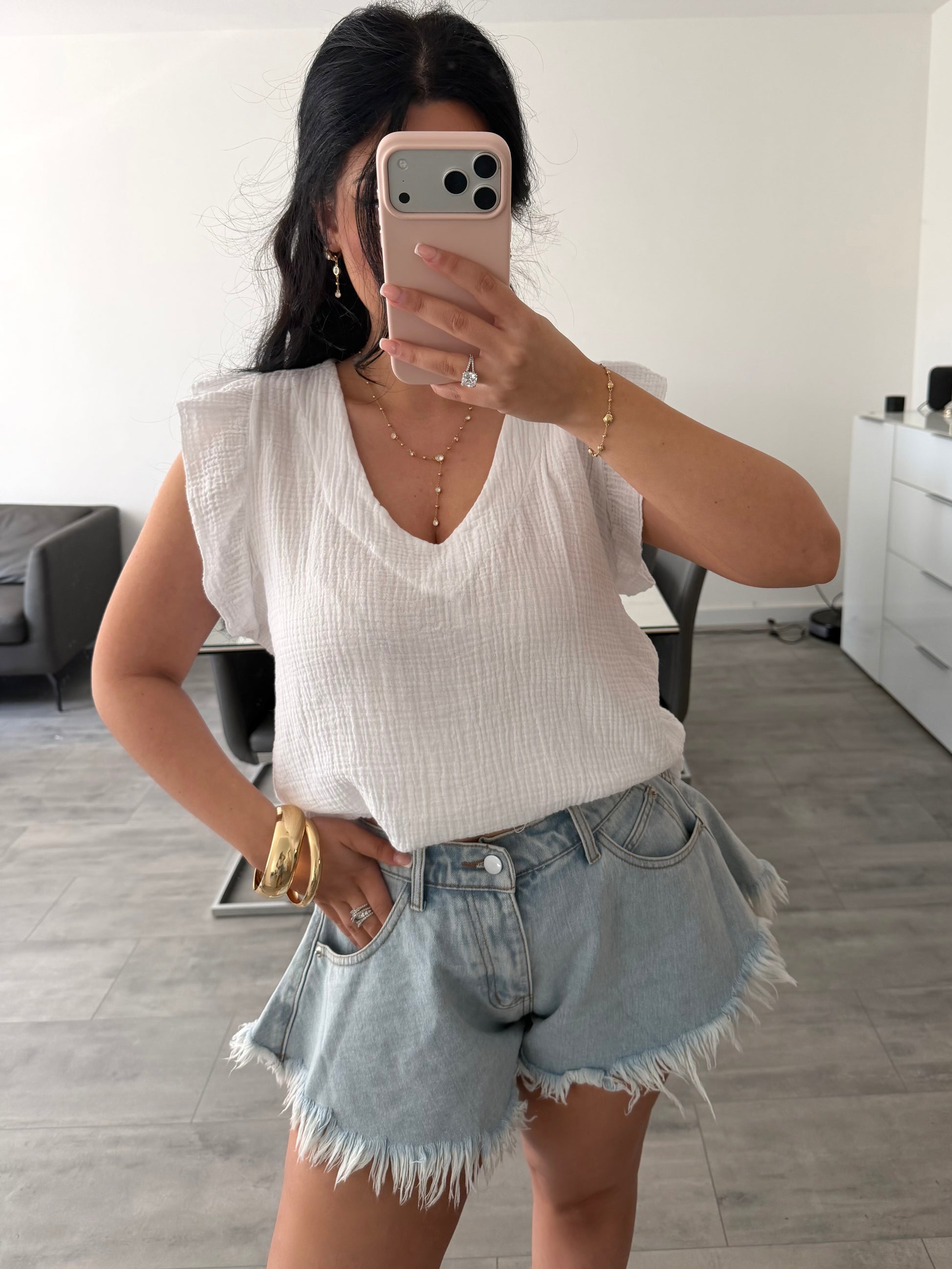 MUSSELIN TOP ESTHER – Musselin Mode Miss Nova