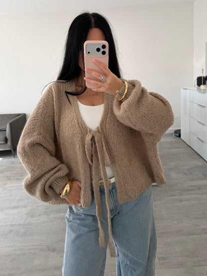 SOFT CARDIGAN NORA MIT SCHLEIFE