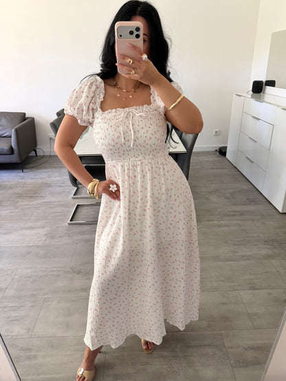 Musselin Kleid Camelia Mit Blumenmuster | Musselin Mode | missnova.de