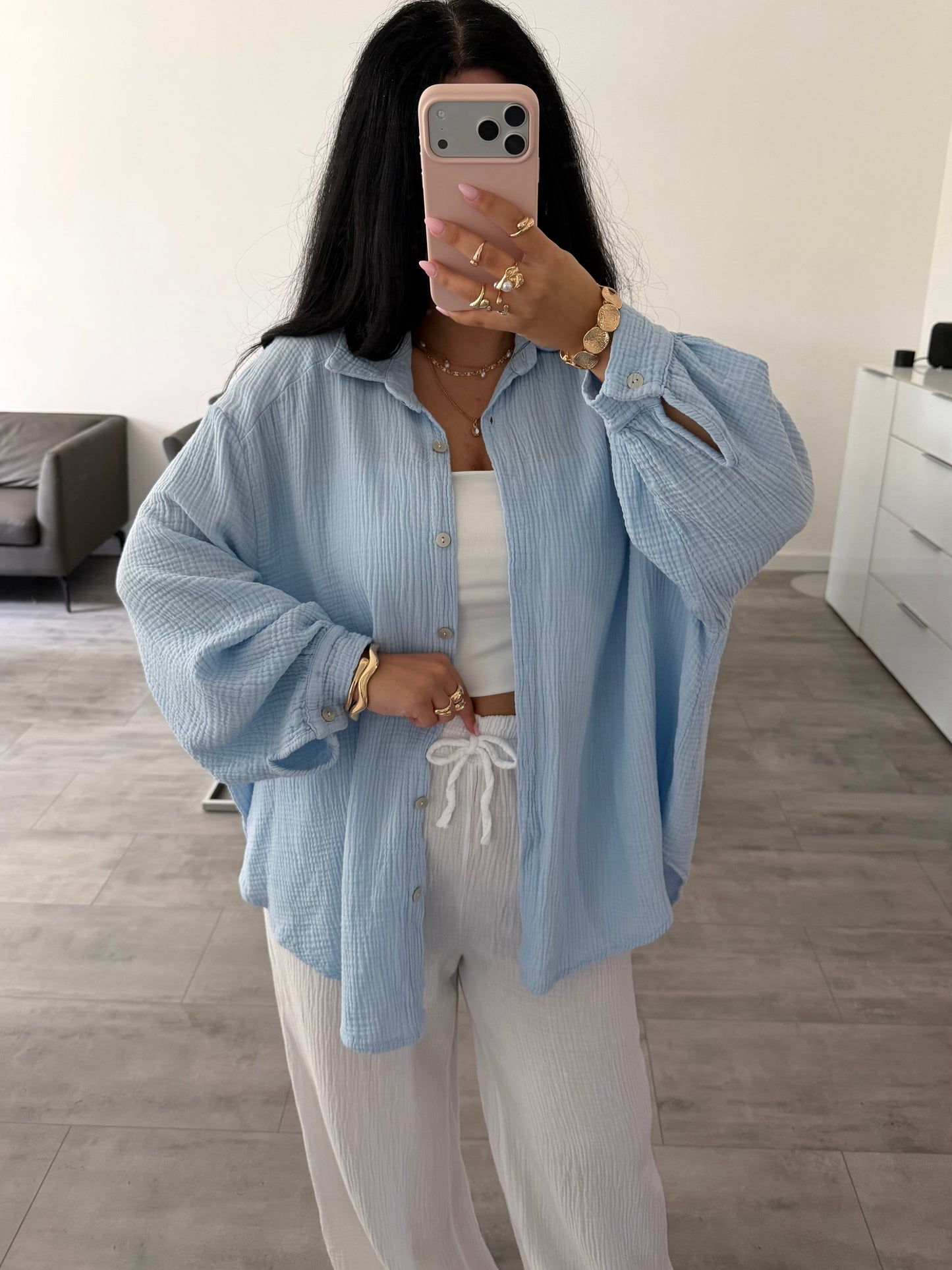 MUSSELIN BLUSE LEYA – Musselin Bluse bei Missnova