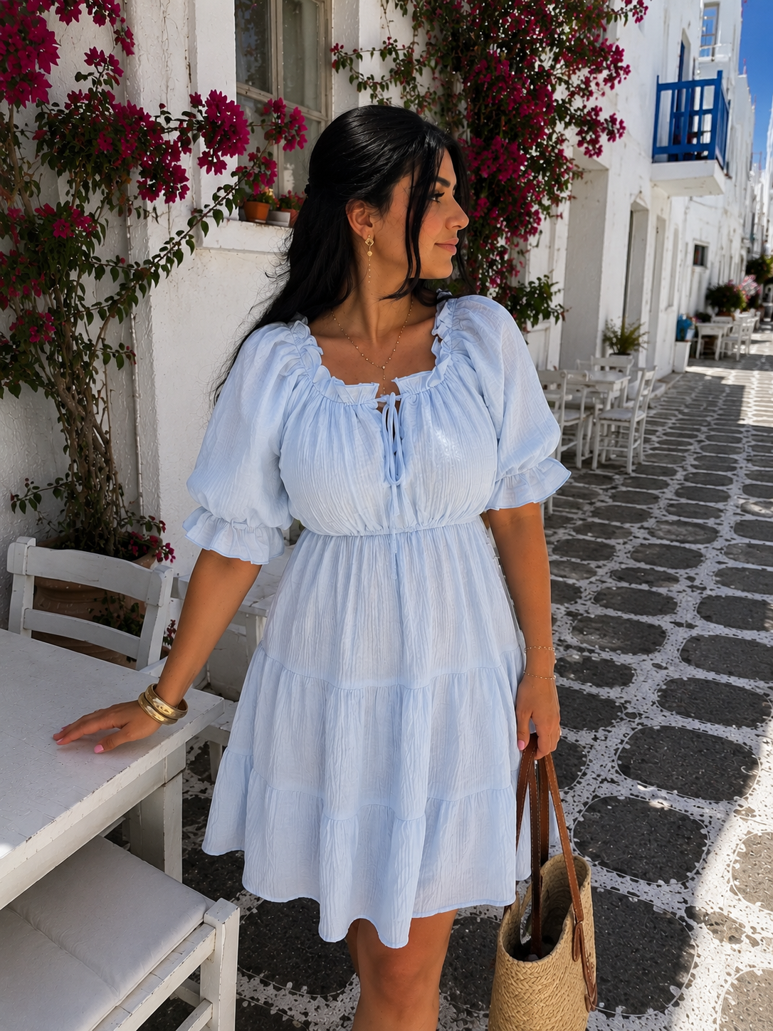 MUSSELIN BABYDOLLKLEID ELLA