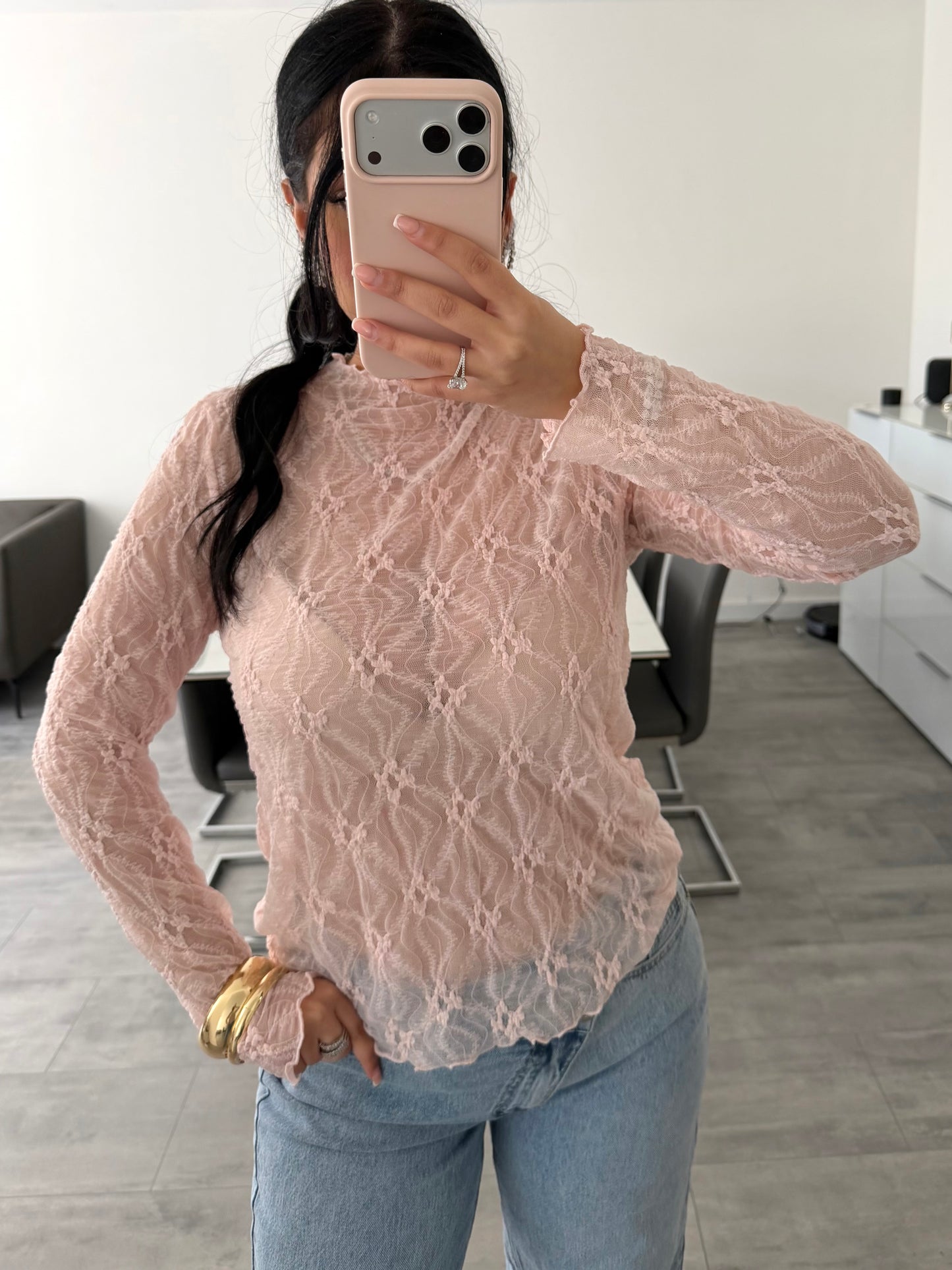SPITZEN OBERTEIL ZENDAYA ROSA – Damenmode bei Miss Nova