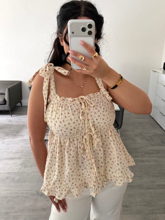 MUSSELIN TOP SOMMERBLÜTE Musselin kaufen | Miss Nova