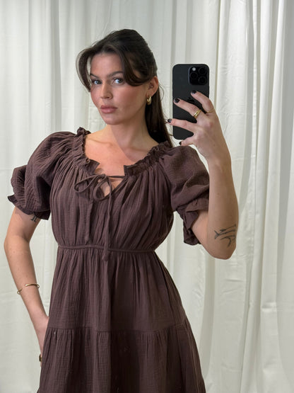 MUSSELIN BABYDOLLKLEID ELLA