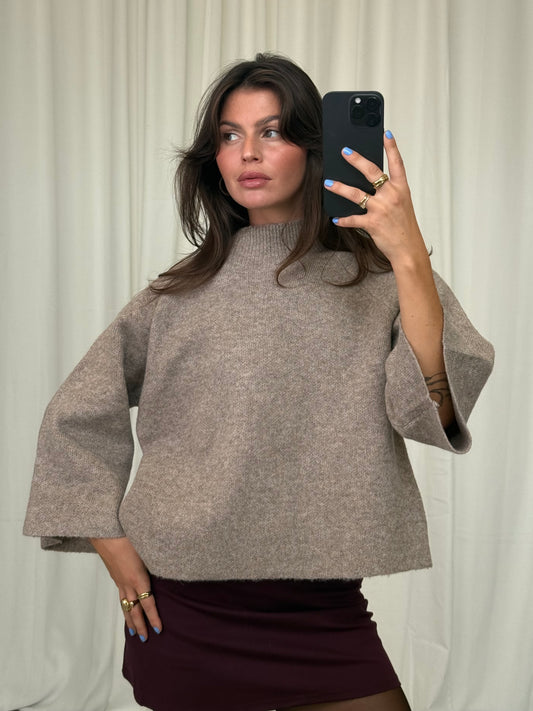 PULLOVER MIT SCHLEIFE AM RÜCKEN Musselin kaufen | Miss Nova
