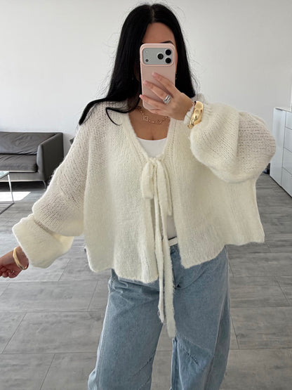 SOFT CARDIGAN NORA MIT SCHLEIFE