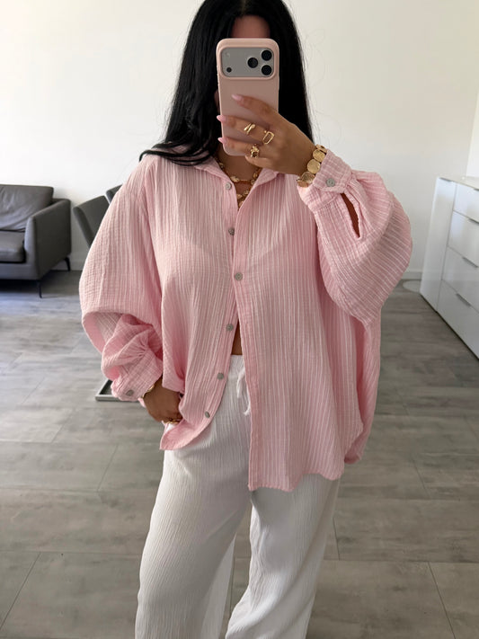 MUSSELIN BLUSE FABIENNE STREIFEN Musselin kaufen | Miss Nova