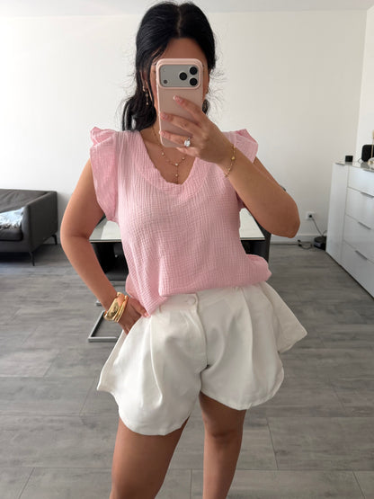 MUSSELIN TOP ESTHER – Musselin Mode Miss Nova
