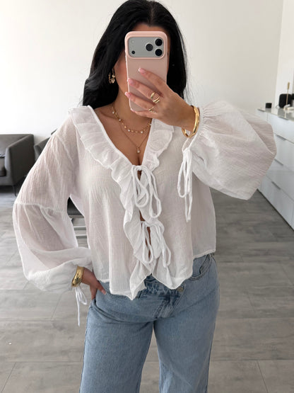 MUSSELINBLUSE DAHLIA – Musselin Mode Miss Nova