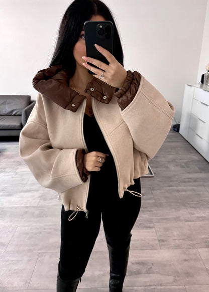 JACKE ELİN CREAM BEIGE
