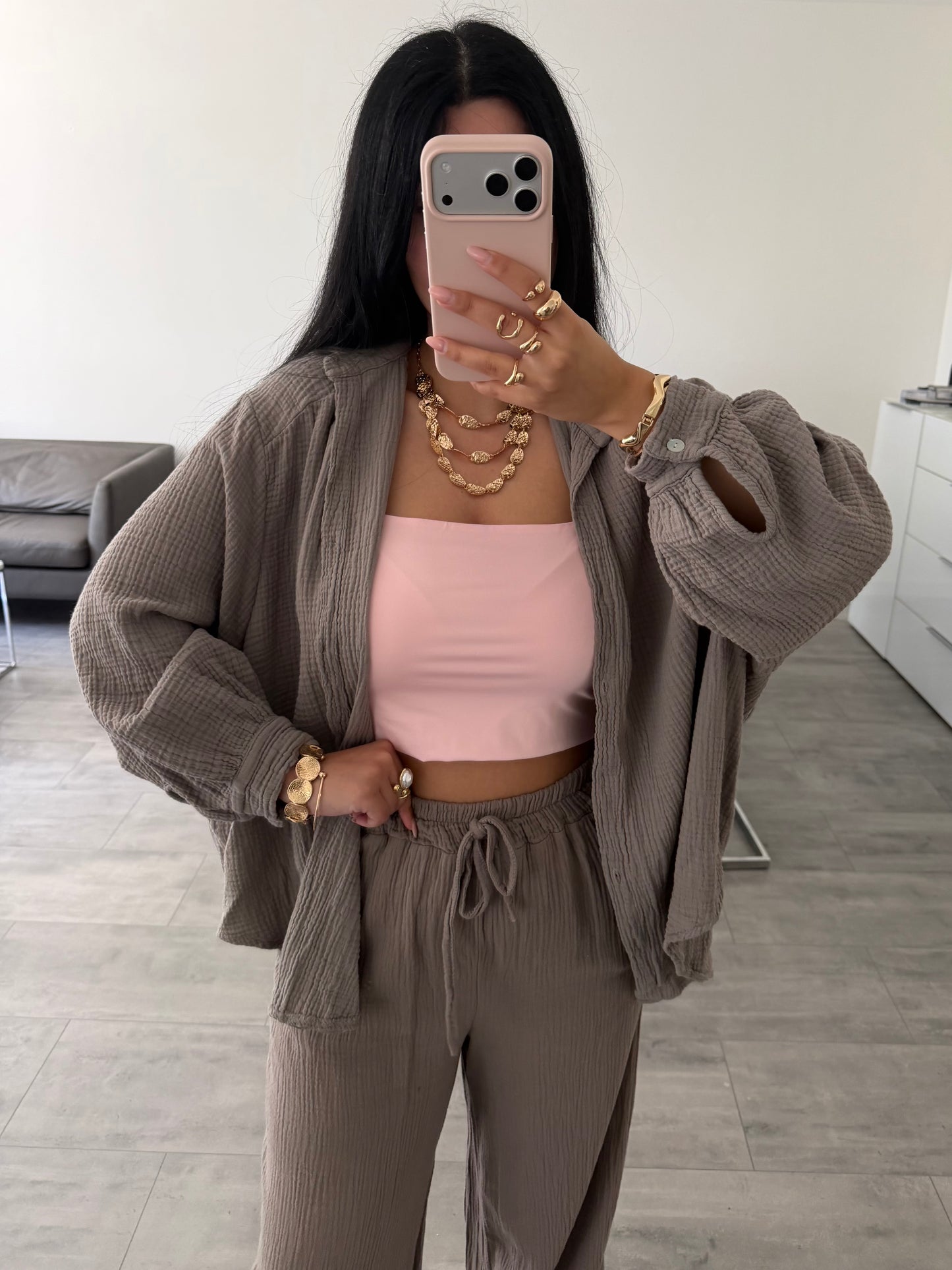 MUSSELIN BLUSE LEYA