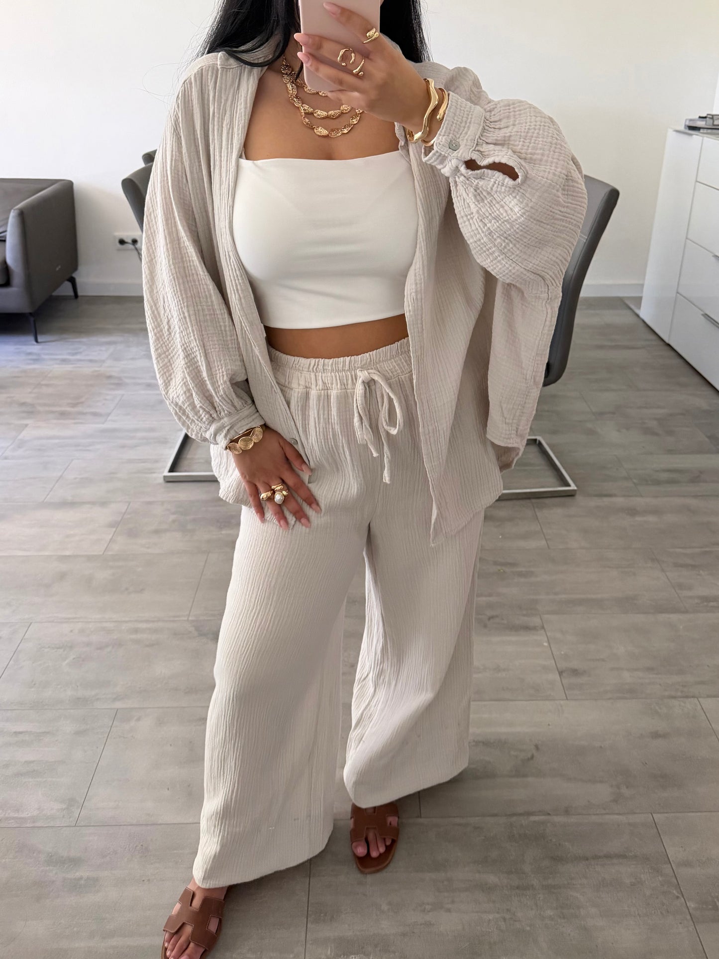 MUSSELIN HOSE LEYA
