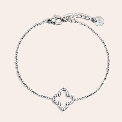 EDELSTAHL ARMKETTE LUCKY FLOWER CLASSIC – Miss Nova Damenmode
