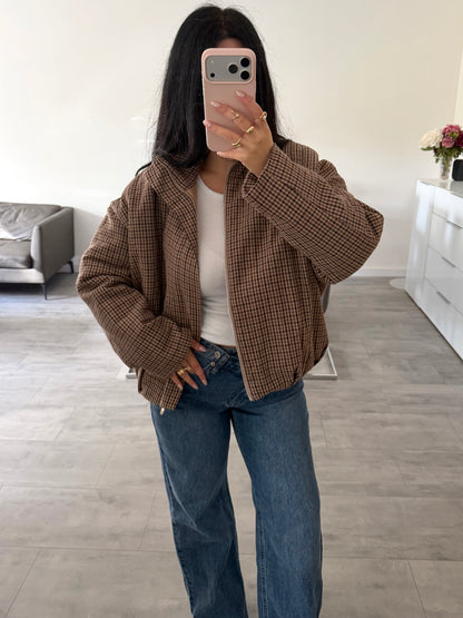 LEICHTE KARO-JACKE GINA BRAUN