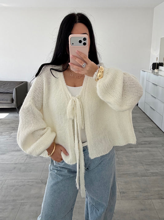 SOFT CARDIGAN NORA MIT SCHLEIFE