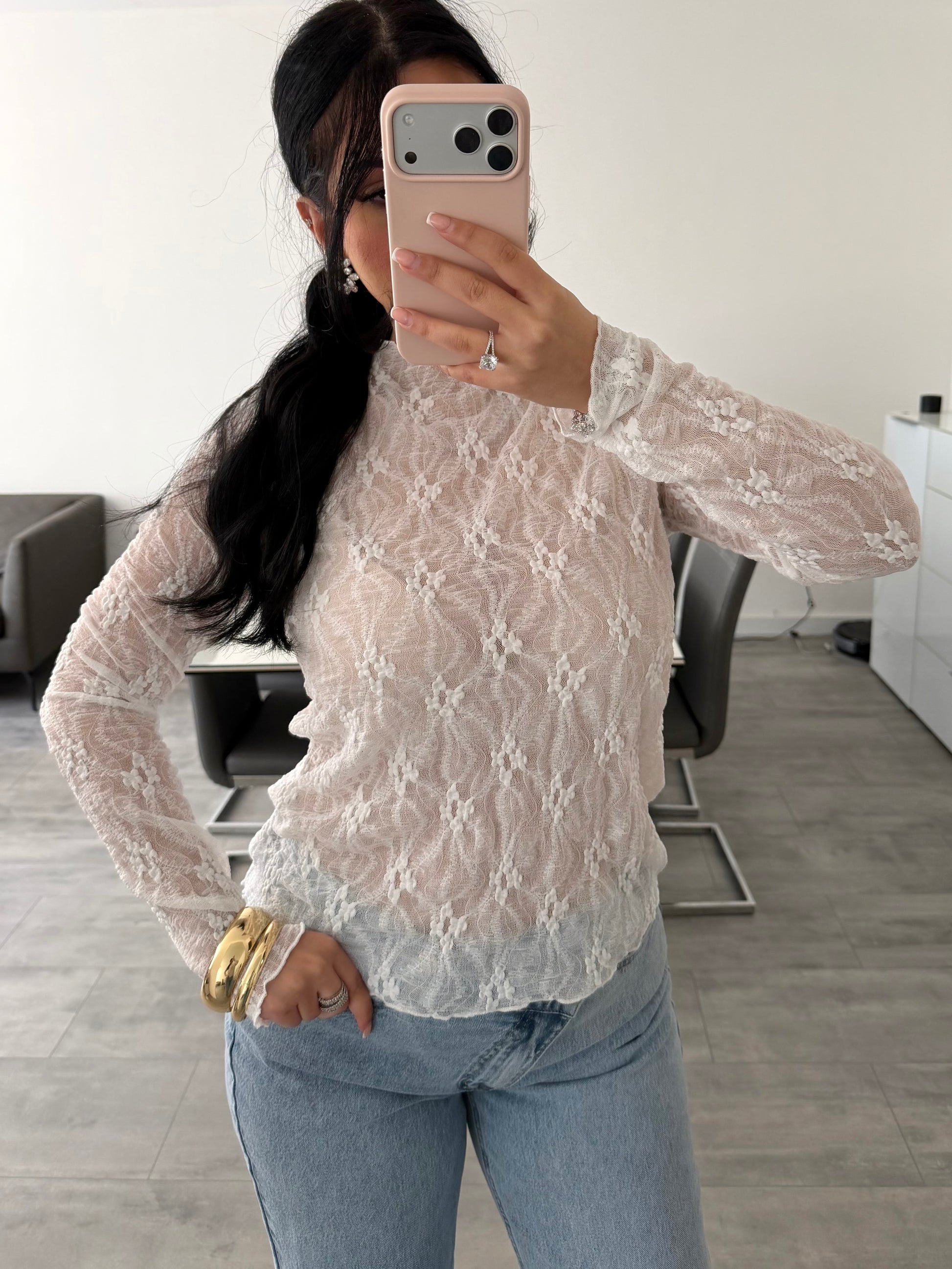 SPITZEN OBERTEIL ZENDAYA WEISS – Damenmode bei Miss Nova