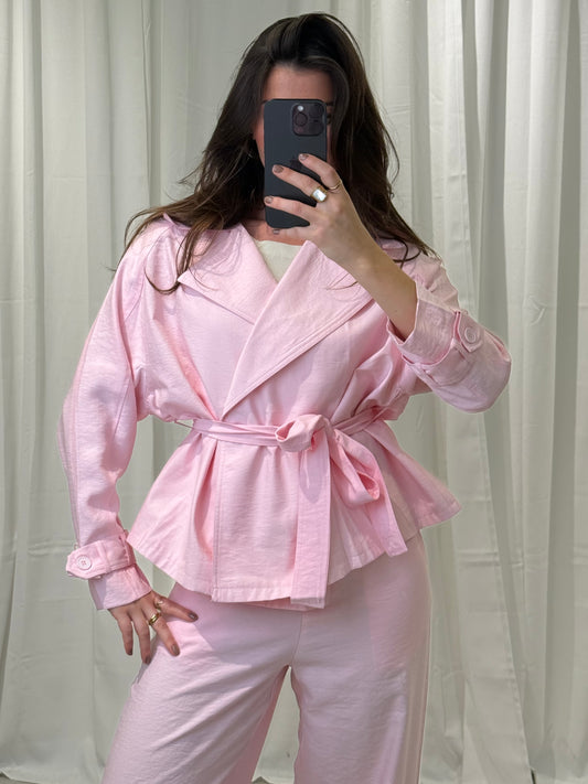 KURZER TRENCHCOAT Musselin kaufen | Miss Nova