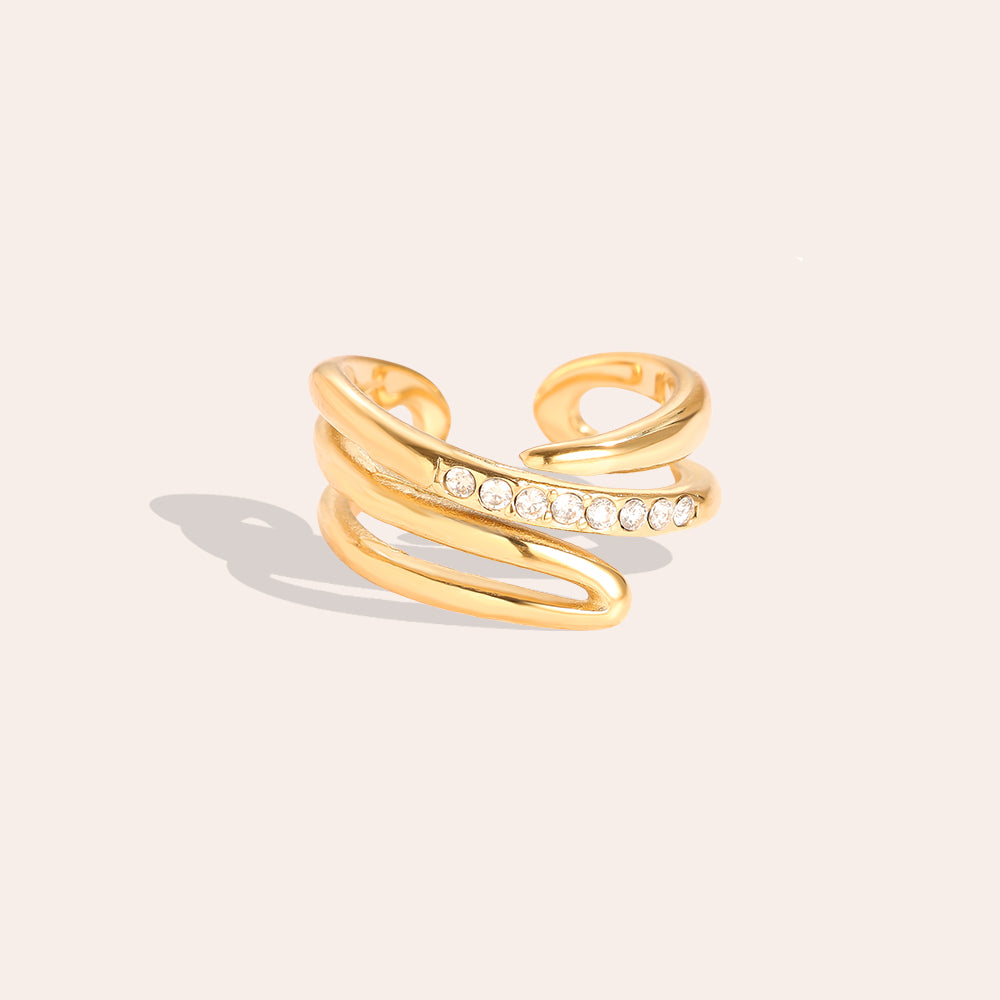 EDELSTAHL RING FREE DIAMOND – Damenmode bei Miss Nova