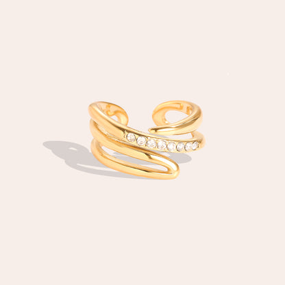 EDELSTAHL RING FREE DIAMOND – Damenmode bei Miss Nova