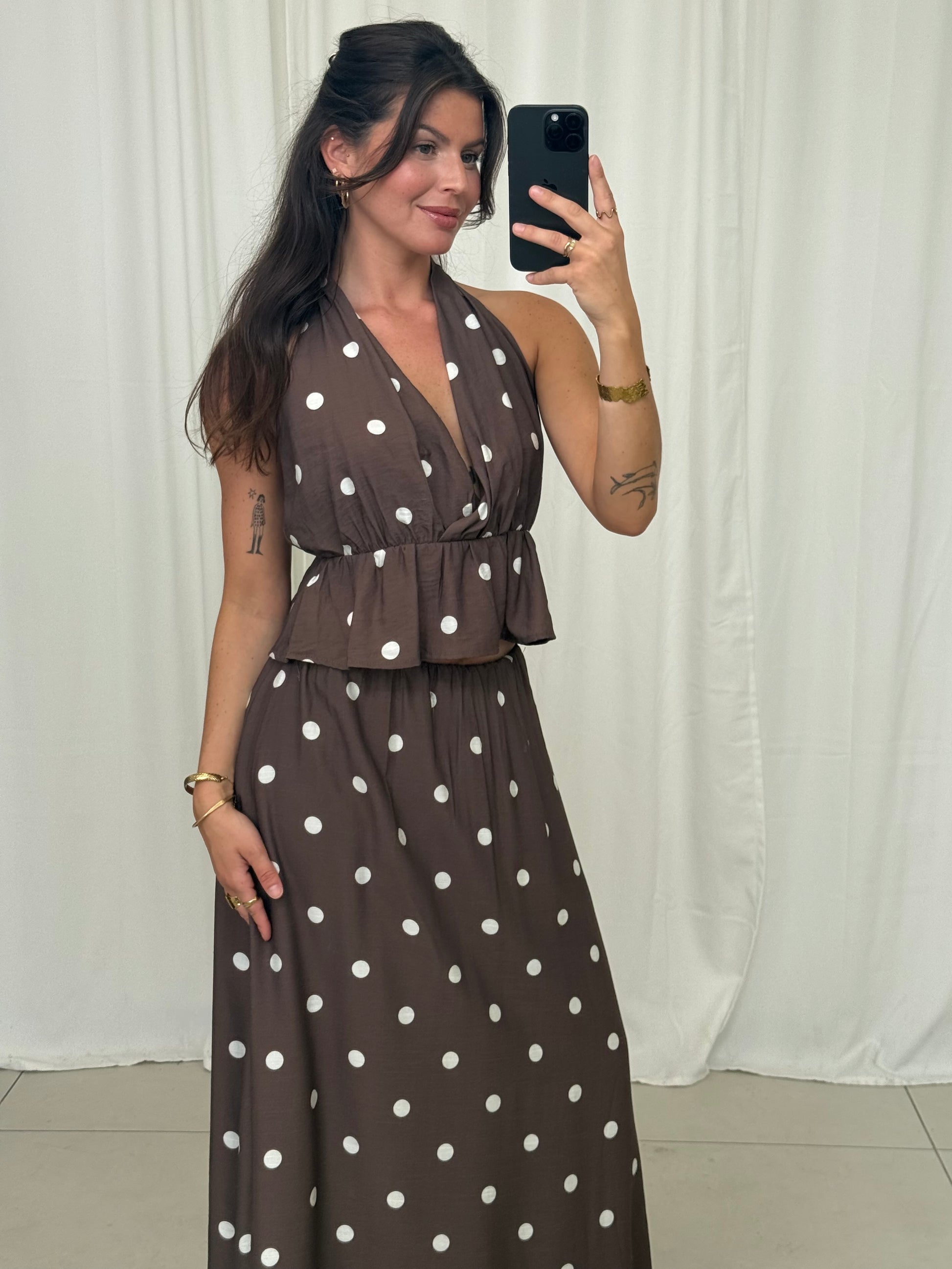 MAXI SET ZWEITEILER POLKA DOTS – Damenset bei Missnova