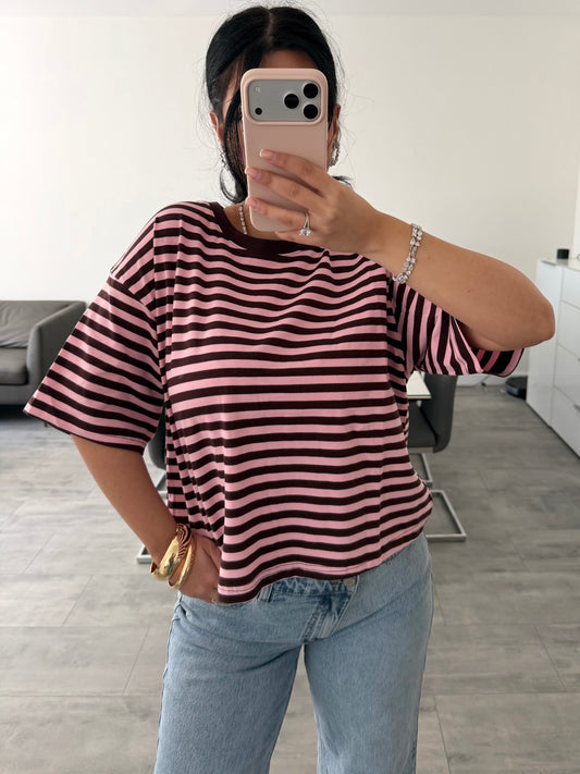 OVERSIZE STRIPED COTTON SHIRT Musselin kaufen | Miss Nova