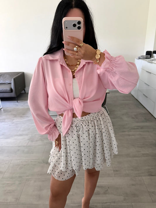 SOFT BLUSE MIT RÜSCHENÄRMEL ANTONELLA Musselin kaufen | Miss Nova