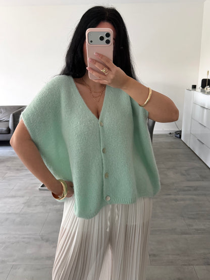 KURZARM STRICKJACKE LENI