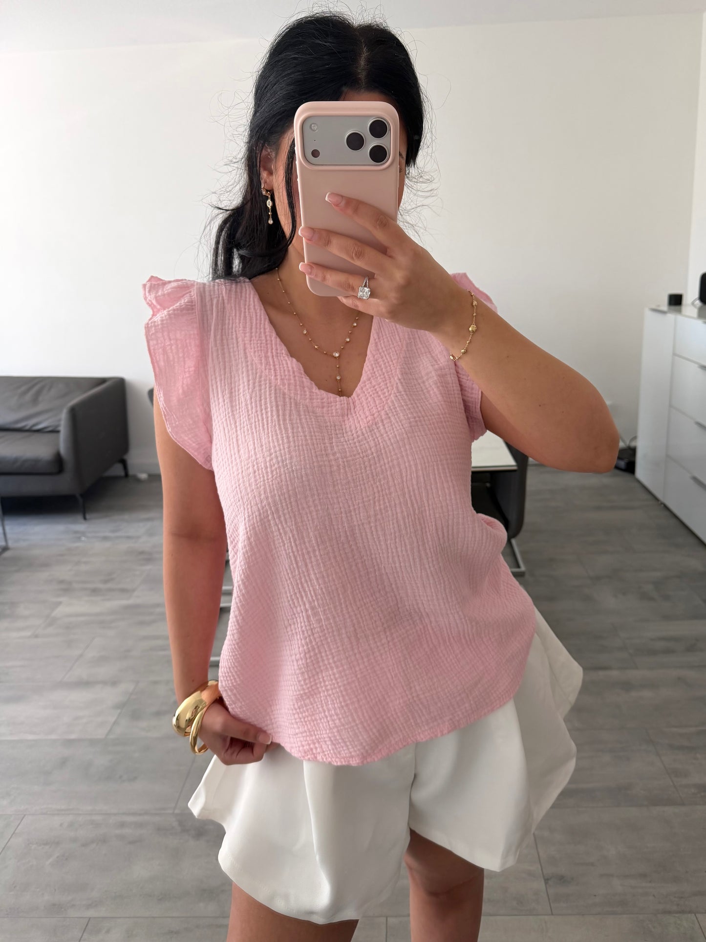 MUSSELIN TOP ESTHER – Musselin Mode Miss Nova