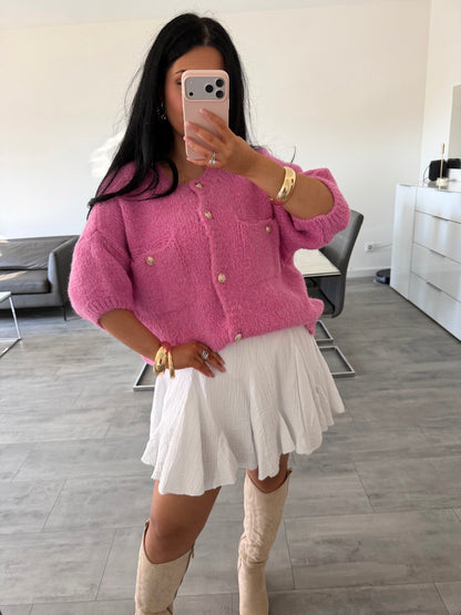 KURZARM STRICKCARDIGAN MALOU – Miss Nova Damenmode