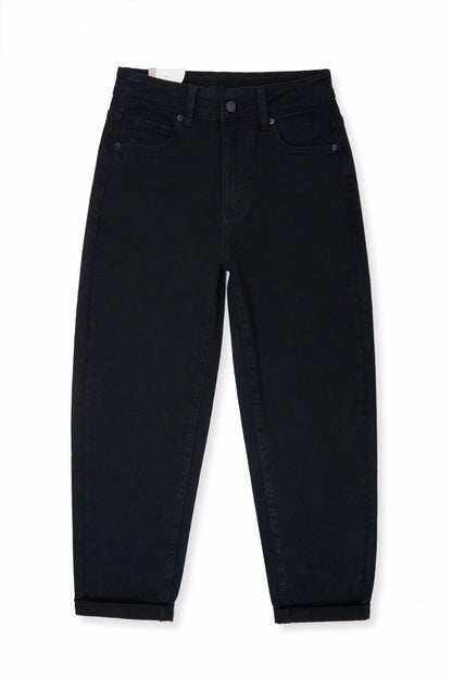 STRETCH MOM JEANS LANA SCHWARZ