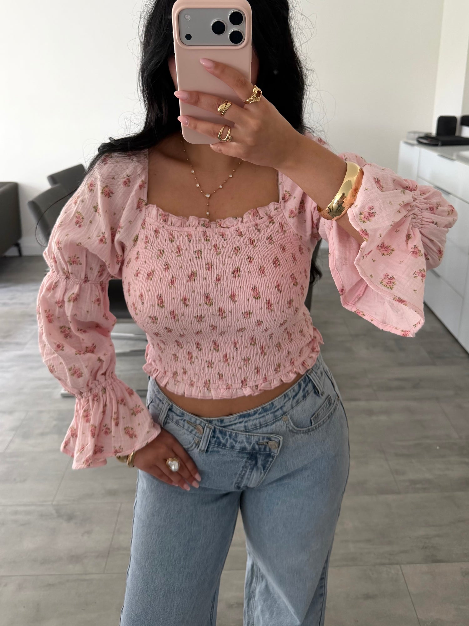 MUSSELIN BLUSE DAFINA MIT BLÜMCHEN – Musselin Mode Miss Nova